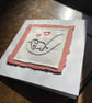 Baby Elephant,  'new baby' hand embroidered keepsake card - Image 4