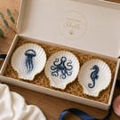Three Sealife Trinket Dishes