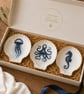 Three Sealife Trinket Dishes