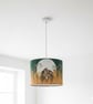 Handmade Hare Art Lampshade  - Image 6