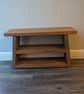Handmade Rustic Solid Wood TV Stand - Angled Console Table - Reclaimed Timber - Image 4