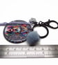 Rainbow Dog Bag Charm Keyring, Handmade with Resin and Charms - Image 6