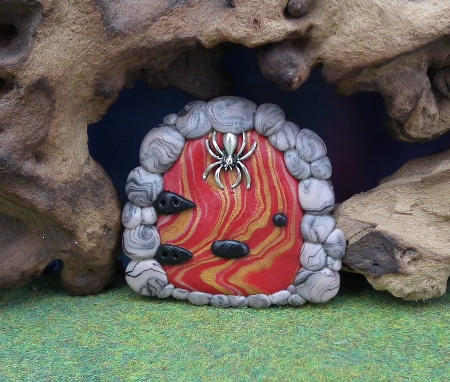 Small Gnome Portal OOAK Sculpt Fairy Door