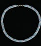 Blue, Aquamarine and Silver Netted Necklace - Image 5