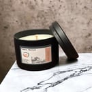 Luxury Coral Ocean Coconut Wax Candle In A Tin, Strong Clean & Fresh Smell, Perf