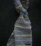 Lightweight multicoloured crinkle weave, micro hemmed summer scarf.  - Image 3