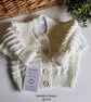 Designer Baby Hand Knitted Cardigan  3-9 months size