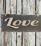 Reclaimed Slate “Love” Hanging Decoration – Rustic Home Decor Gift