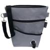 Waterproof dog walking bag, silver grey 