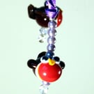 Flameworked Glass Robin Decoration - Teacher thank you gift idea