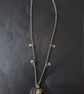 Silver owl and moon pendant necklace with star charms  - Image 5