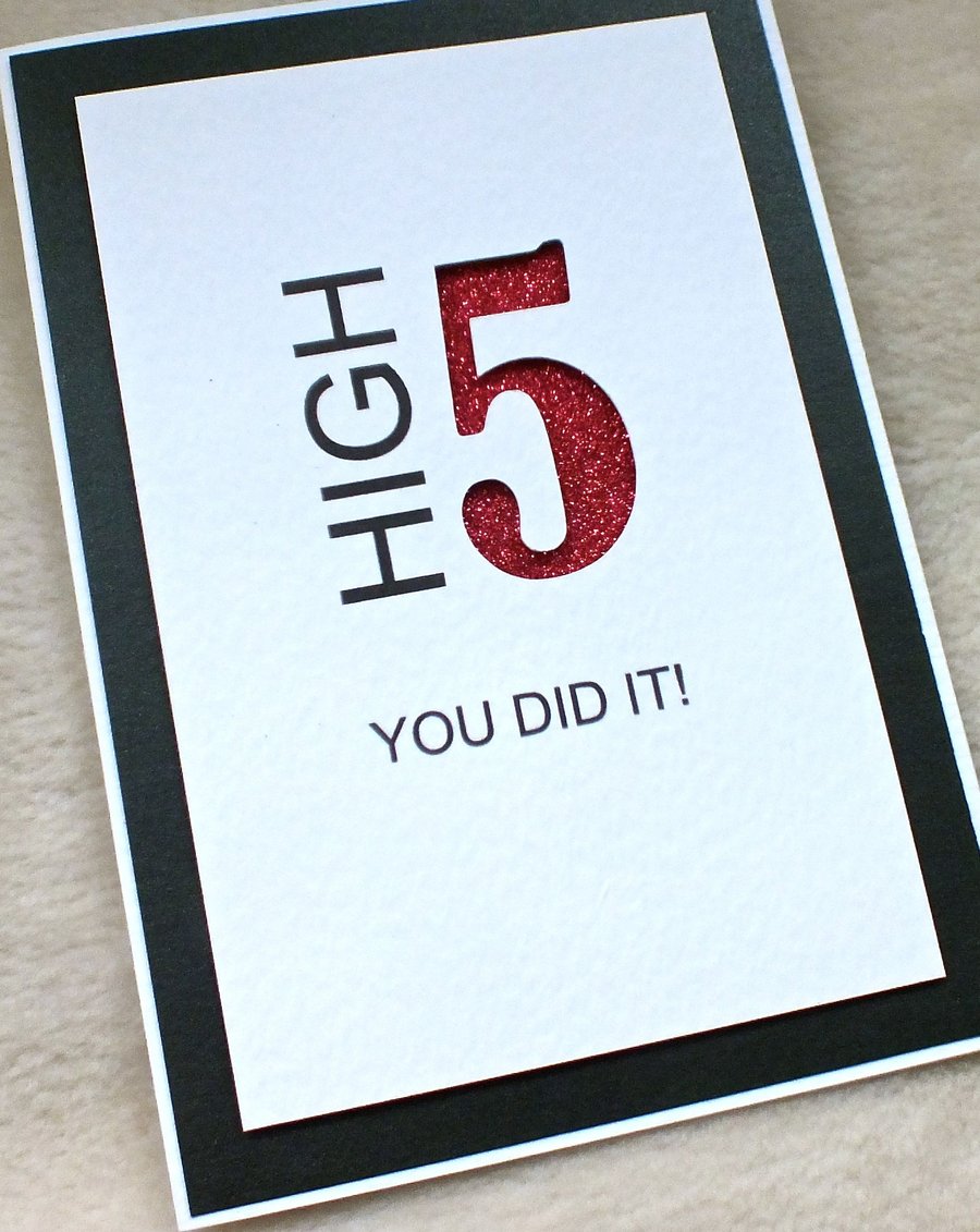 Handmade Contemporary Congratulations Card