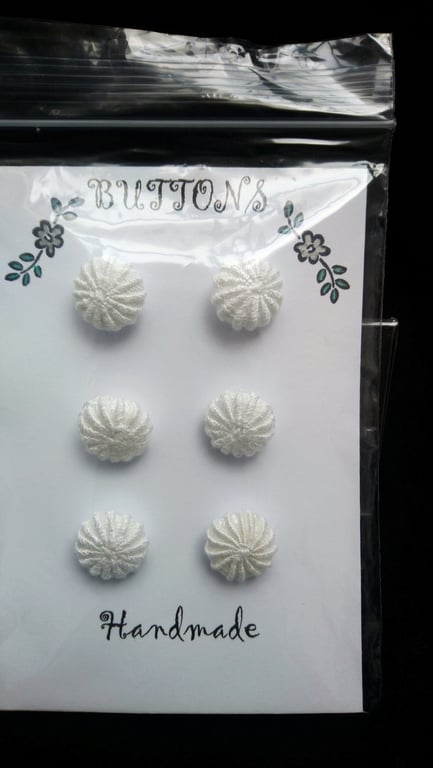 Buttons Handmade Embroidered Yorkshire Style 