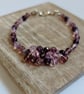 Mulberry Mist Purple and Lilac Cluster Bracelet, Gift for Her - Image 5