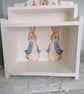 Wooden Bookcase Shelf Display Unit Made Using Peter Rabbit Beatrix Potter Design - Image 2