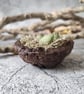Handmade Bird Nest, Rustic Clay Bowl, Mini Trinket Dish, Wabi-Sabi Bowl - Image 4