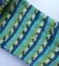 Hand-cranked Knitted Ribbed Wool Socks Size 4 to 5 Turnover Tops - Image 3