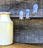 Ceramic Bluebell Flowers, Wired for Arranging, Two stems (Three Flowers) in Blue - Image 9