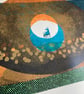 Donkey Abstract No.6 four-colour A2 screen-print - Image 3