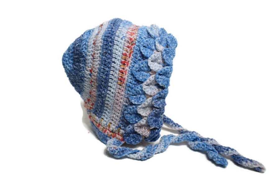 Toddler Dragonscale Bonnet Hat for ages 2-5
