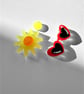 Summer Sunshine and Glasses Earrings