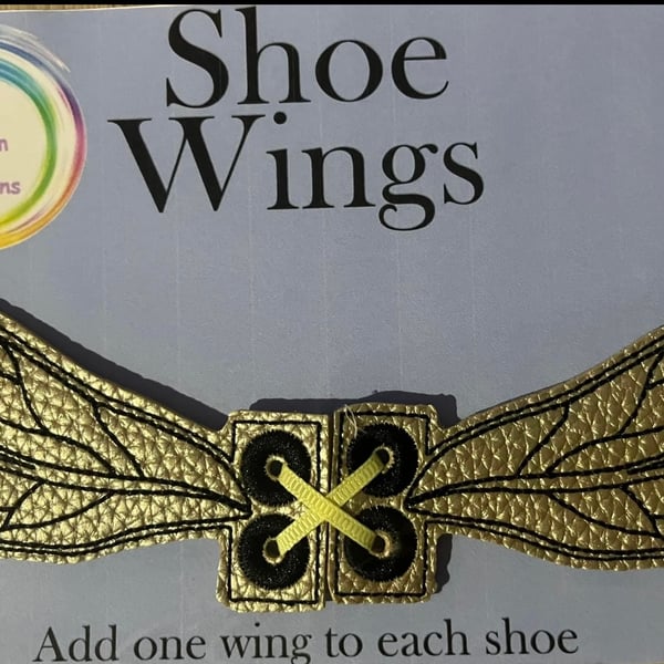 Dragonfly Wings, Embroidered shoe,boot wings. 