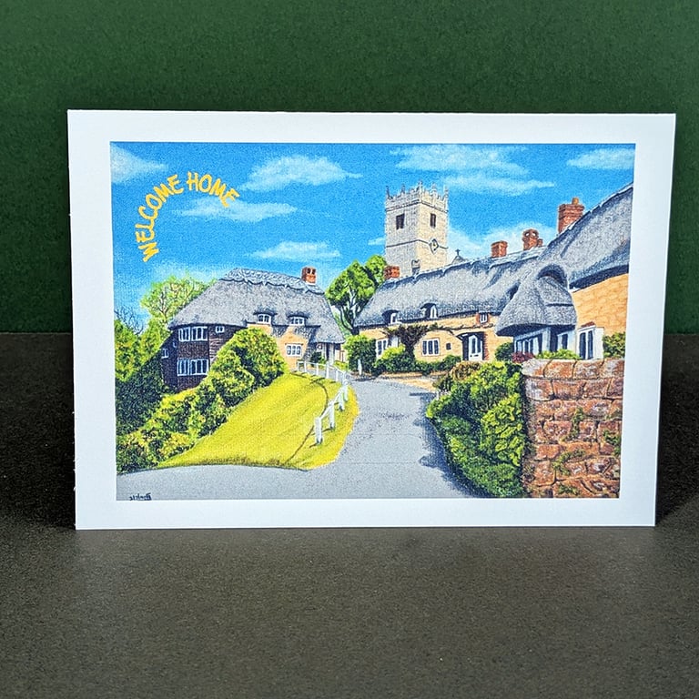 Godshill, Isle of Wight Art Card: Blank or Personalised A6-Size Greetings Card