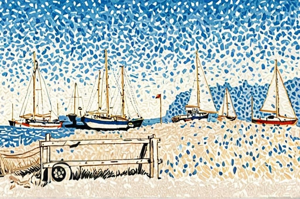 A4 Print Boats Lincolnshire Gibraltar Point 