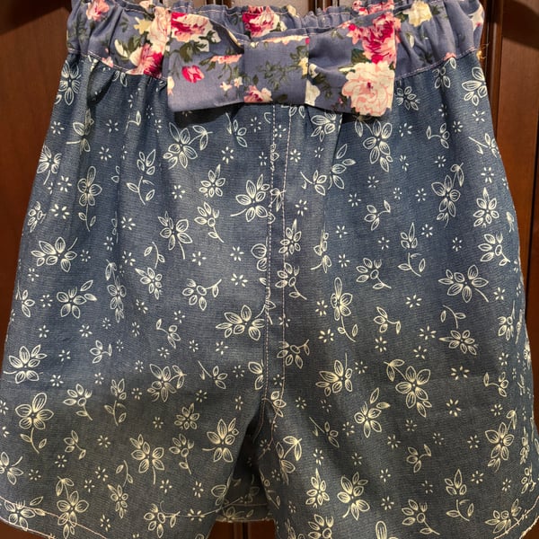 Rose Soft Denim Shorts
