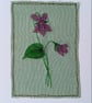 Embroidered Violet General Greeting Card - Image 5
