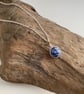 Sodalite Drop Necklace, sterling silver  - Image 1