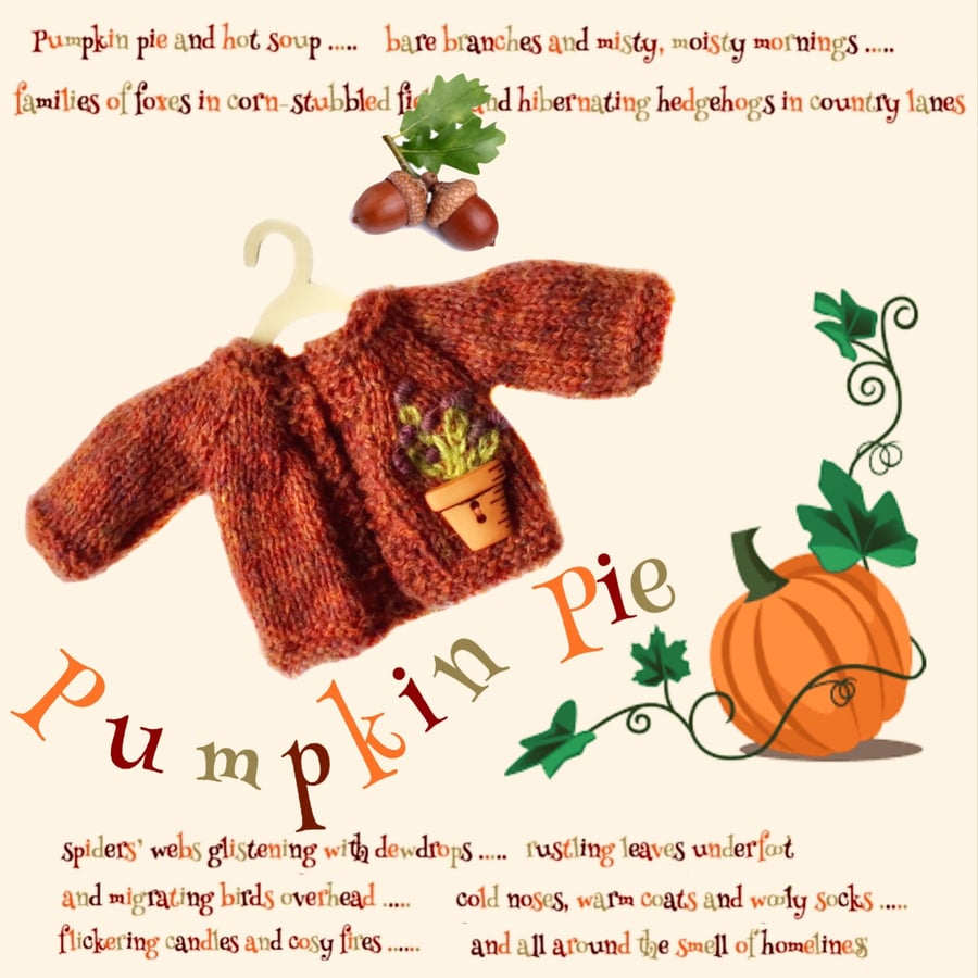 Reserved for Lesley - Flower pot cardigan