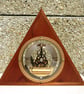 Triangular Skeleton Clock with Quartz Movement - Handmade - Image 4