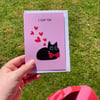 I Loaf You Funny Cat Valentines Card
