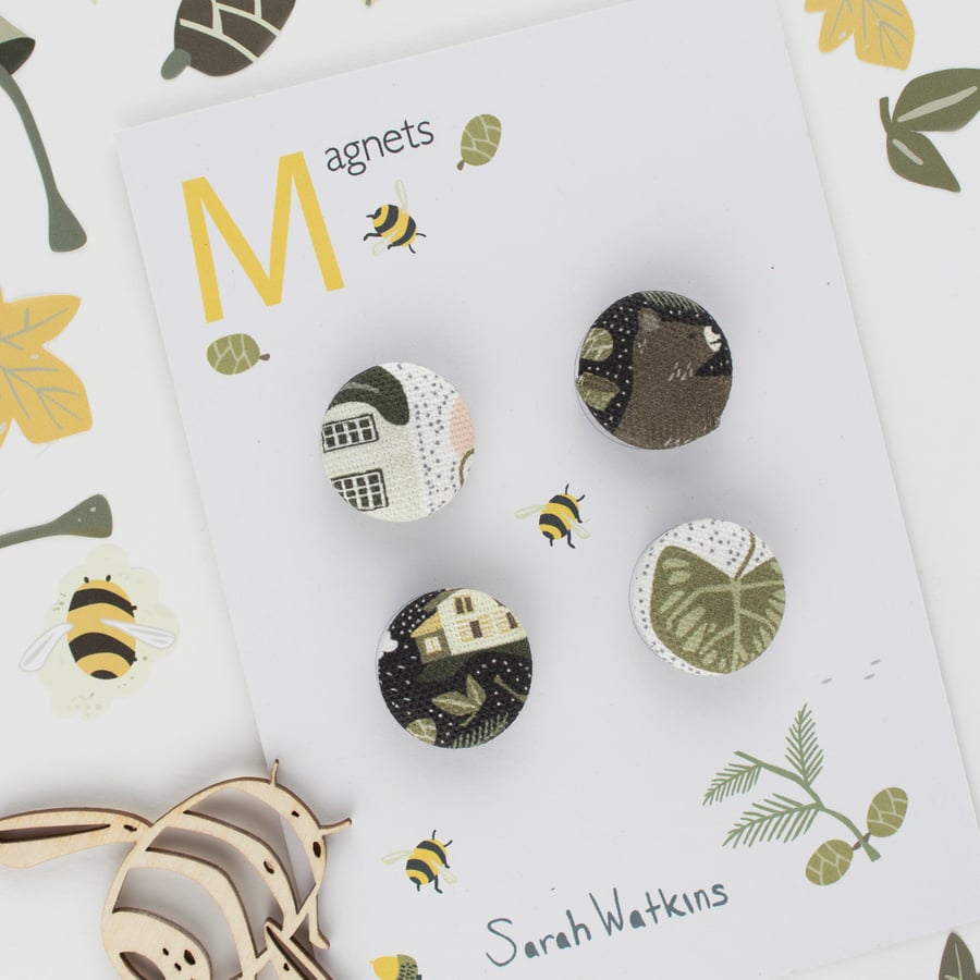 4 Magnets - Bears & Houses