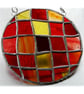 Sun Spot Stained Glass Handmade Patchwork Ring - Image 4