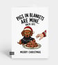 Funny Christmas Card For Him Or Her - Back Off Dog