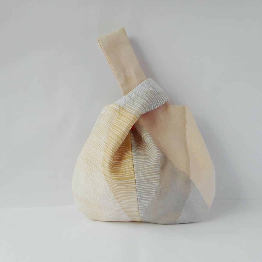 Cotton japanese Knot bag in pastels