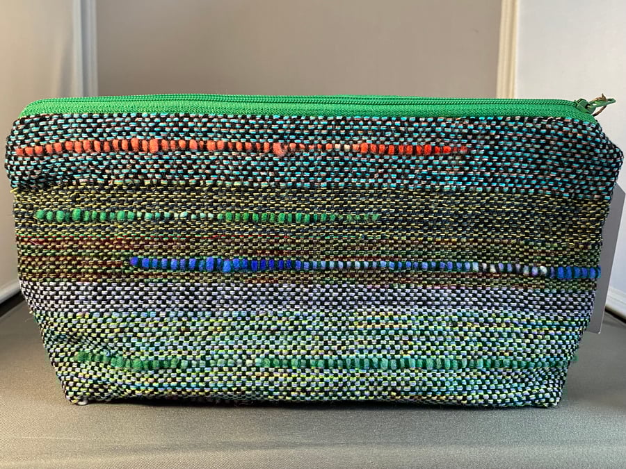 Hand Woven Zippered Pouch - larger size