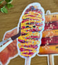 Korean Street Food Holographic Vinyl Sticker Set - Hot Dog Sotteok Bungeoppang - Image 3
