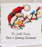 Personalised Funny Christmas Card - Family Christmas Card
