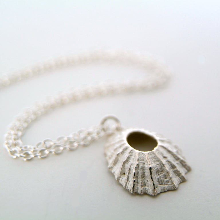 Silver Shell Necklace - Nautical Beach Jewellery