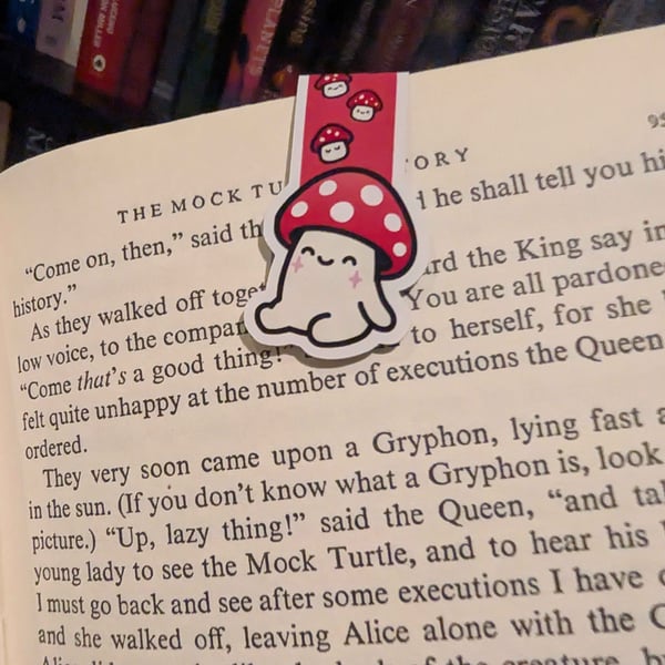 Sitting Mushroom Magnetic Bookmark