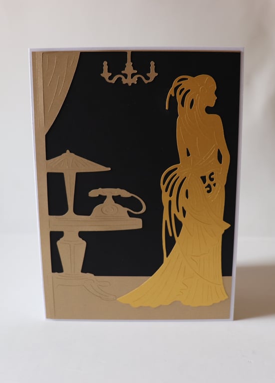 The Phone Call Art Deco 