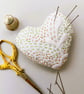 Hand Embroidered Heart Pin Cushion - Image 1