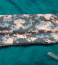 Stretchy Comfy Vintage 60's Style Head Band 4ins 10cms Broad Camouflage Brown - Image 1