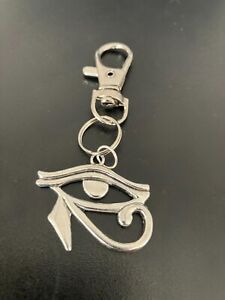 eye of horus keyring bag charm zip puller swivel clip on key chain lanyard