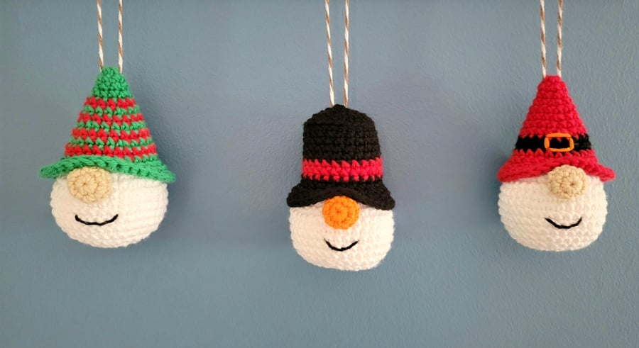 Handmade Holiday Gnome Ornaments
