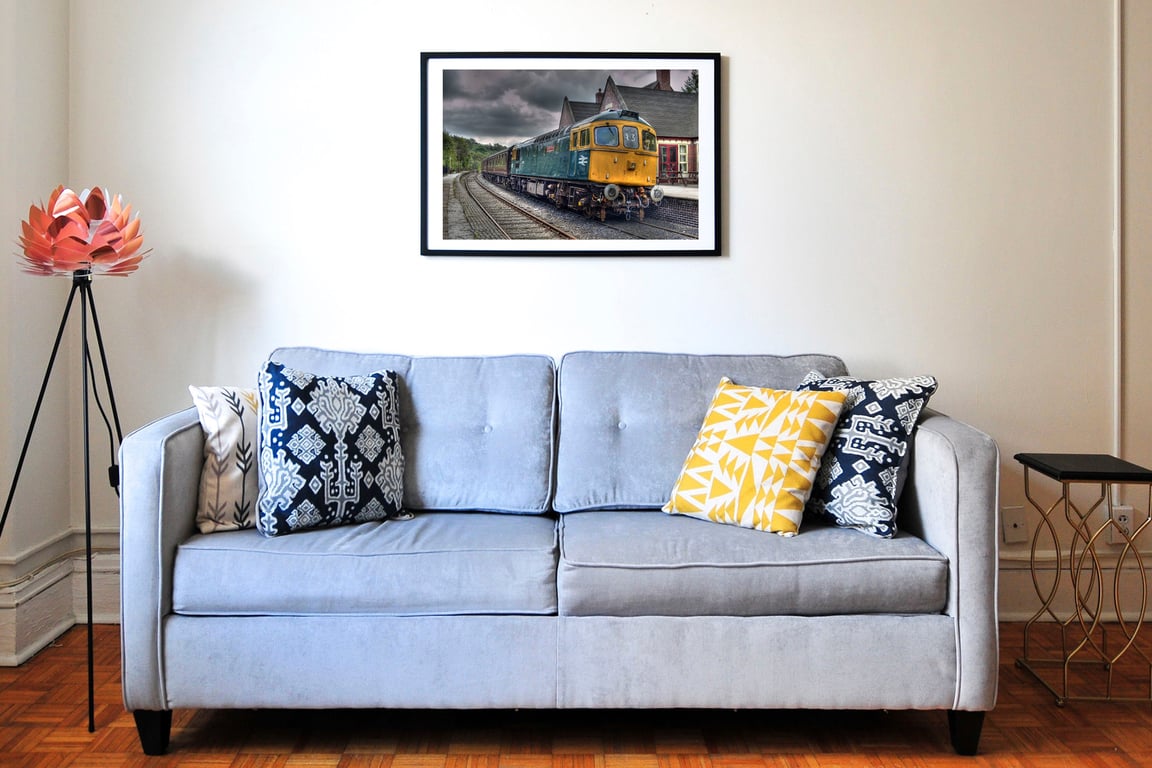 Captain Charles diesel locomotive wall art print