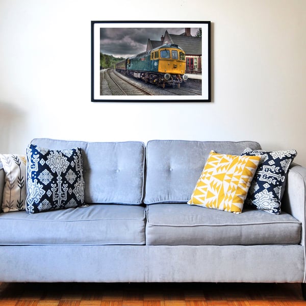 Captain Charles diesel locomotive wall art print